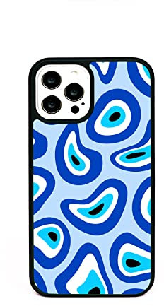 Turkish Evil Eye Abstract Pattern Phone Case/Cover Compatible with (Rubber, iPhone 11)