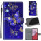 for Samsung Galaxy A14 Case, PU Leather Wallet Book Flip Folio Stand View Cover Pouch Compatible with Samsung Galaxy A14 5G / 4G Phone Case (Butterfly)
