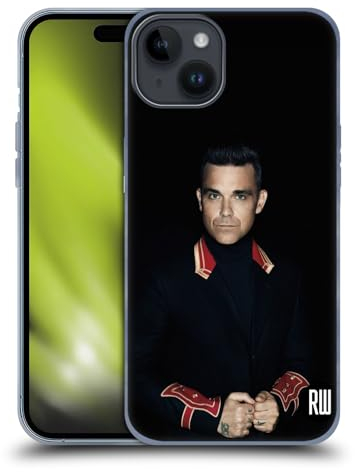 Head Case Designs Offizielle Robbie Williams Portrait Kalendar Soft Gel Handyhülle Hülle kompatibel mit Apple iPhone 15 Plus