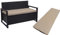 Crescent Textile 100% Waterproof Garden Bench Cushion 2/3/4 Seater Outdoor Long Bench Seat Pad for Lawn & Garden, Patio, Office, Coffee Shop with Removable Cover (2 Seater 108cm x 45cm x 5cm, Cream)