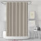 LUKDUNG Tenda da Doccia, 180 x 180 cm, Antimuffa, Tessuto Impermeabile e Lavabile, Shower Curtain con 12 Anelli, Beige