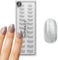 DOONAILS – Soft Gel Press On Nails 30er Set Grey Cateye abgerundete Form Silber – Nägel zum Aufkleben Full Cover in Salonqualität – Fake nails soft gel Medium – Natürliches & angenehmes Tragegefühl