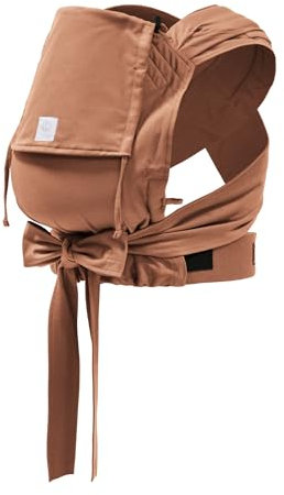 Portabebés Stokke Limas, Terracotta (OCS) - Portabebés de media hebilla para recién nacidos - Tres opciones de transporte - Seguro desde el nacimiento y hasta 15 kg