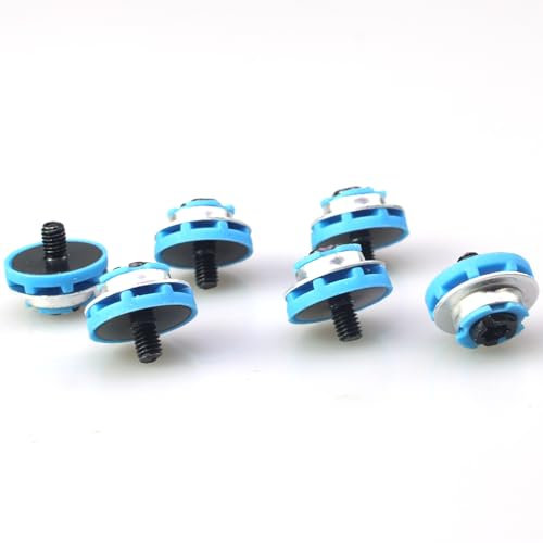 FDXGYH 6pcs Hard Drive Mounting Screws for HP 6000, 6005 Pro, 8000, 8100 EliteDesk ProDesk G1 G2 (Metal, Plastic, 3mm Flat Head, Black)