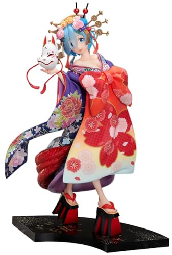 Jilijia Re:0 Figur REM/Remu/Ram/Ramu Kimono Mädchen Figur Modell Statue Figur Ornamente Haus Auto Dekoration