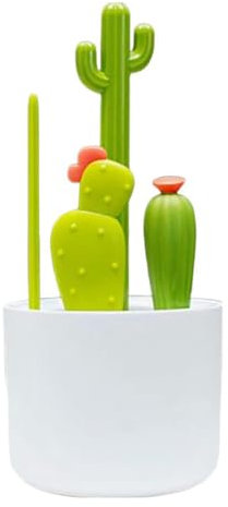 Kevrnabxi Cactus Bottle Brush, Straw Brush, Multifunctional Cleaning Brush Set, Full-Angle Cleaning