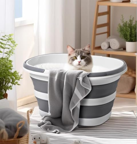 SolarBliss Bañera para Mascotas Piscina Extra grande para Perros Piscina Plegable de plástico para Perros Grandes bañera de baño para Mascotas Duradera y Plegable de 1 mm Piscina Exterior portátil