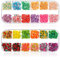 simarro 1000 Stk Nagel Obst Scheiben, Nagelkunst Fruchtscheiben Charms Cute Obst-Blumen Charms Mixed Set Mini 3D Obstscheibe Nail Art zum Nagelkunst Handy Deko DIY Schleimbasteln Ornament Scrapbooking