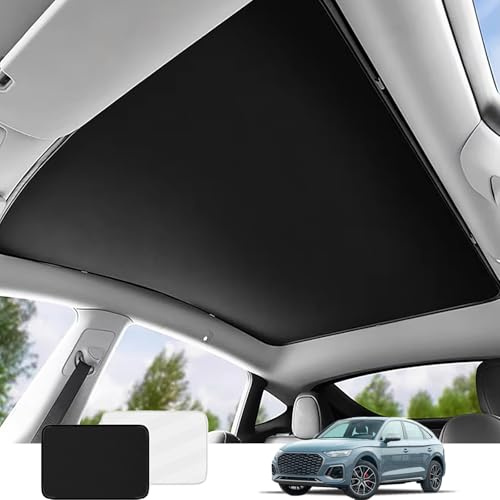 HPLWYM Parasol para Techo Compatible con Q5 2017-2009 5-Door SUV, Plegable Sombrilla De Coche con Bolsa De almacenaje, Protección Solar Aislamiento de Calor Parasol de Techo
