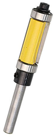 1/4'' Shank Top & Bottom Bearing Flush Trim Router Bit 12.7x25mm Yellow