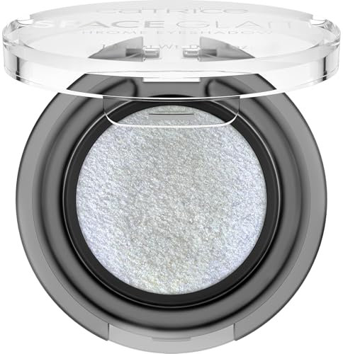 Catrice Space Glam Chrome Eyeshadow, Lidschatten, Nr. 040, Silber, langanhaltend, Expressergebnis, hochpigmentiert, vegan, ohne Mikroplastikpartikel, Nanopartikel frei, ohne Parfüm, 1er Pack (1g)
