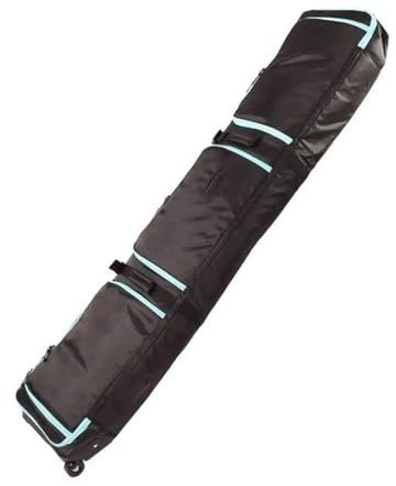 LCQSYE Snowboard Bag Gepolsterte Skitasche, große Stiefel-, Helm- und Snowboardtasche mit Reisetasche mit Rädern Skitasche(146cm)
