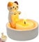 JJiaoLinin Katzen Kerzenhalter,Niedliche Cat Candle Holder Teelicht Katze Teelichthalter Cat Candle Holder Katzen Deko Kerzenhalter Katze mit Wärmenden Pfotenn Geschenke für Katzenliebhaber
