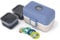 monbento - Lunchbox Kinder Tresor blau/cream - Brotdose Kinder mit 3 Fächern - Ideal für Mittagessen oder Snacks in Schule/Picknick - BPA Frei & Sicher - Lunchbox Personalisiert - Blau & Beige