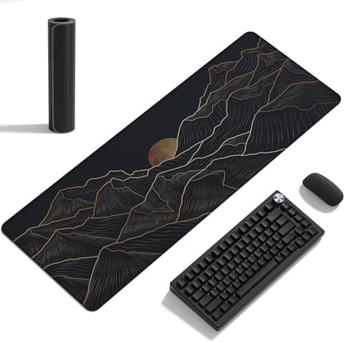 WitBicg Mauspad Groß Gaming, Mousepad Japan Style Waschbar Laptop-Schreibtischunterlage, Große Maus Für Büro Und Zuhause Mit Rutschfester Gummiunterlage (800 Mm x 300 Mm x 2 mm)