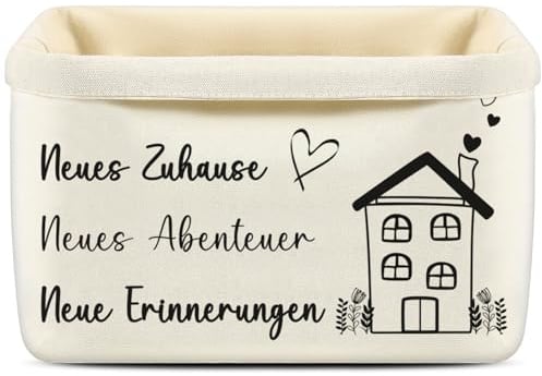 ePicsoa Geschenk zum Einzug Ins Haus - Brotkorb | Geschenke zum Einzug Ins Neue Haus Brotkorb Stoff Einzugsgeschenk Brötchenkorb Geschenke für das neue Zuhause
