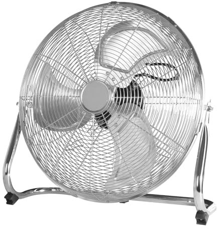 COZYBRITE Floor Fan 18 Inch Free Standing Cooling Metal Large Fans with 3 Speed Setting Tilt Angle for Home Industrial Gym FF-450A