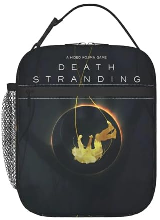 TFDGDGH Death Stranding Videospiel Wärmeisolierte Lunchtasche für Schule PC Gamer Wiederverwendbare Bento Box Thermal Kühler Lunchboxen