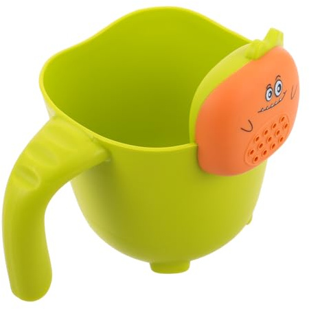 BESPORTBLE Cartoon Bath Rinser Cup with Ergonomic Handle Versatile Water Dipper for Hair Washing and Bath Scoop Cute Shampoo Rinse Jug for Newborn Boys