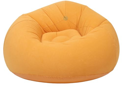 KONTONTY Aufblasbarer Sitzsack Faltbar und Schnell Entleerbar für Erwachsene fürs Sommerfest mit Weicher PVC Oberfläche Leichter Outdoor Sitzsack zum Campen und Picknick