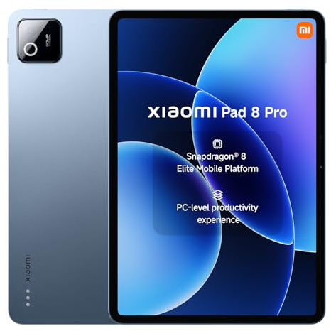 XIAOMI Pad 8 Pro 11.2 Inch Tablet 8+256GB Blue 11.2 3.2K Display | Snapdragon 8 Elite Mobile Platform, 9200mAh (typ) Battery, 67W HyperCharge, HyperAI, 3 Year Warranty