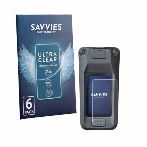 Savvies 6 Stück Schutzfolie für Amflow DJI Avinox | Transparenter Displayschutz Made in Germany, Ultra-Klar Displayschutz-Folie