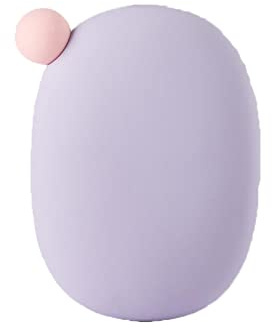 JINGYAN Hot Water Bottles Ladies Cute Hand Warmer Winter Self-Heating Core Eggshell Silicone (Without Heating Pack)(B)