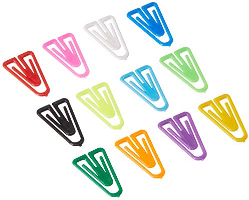 Plastiklips LP-0300 Büroklammern, mittlere Größe, 500 Stück, verschiedene Farben