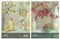 Cuadros para el baño decoración Floral de Madera. Set de 2 Unidades de 19 cm x 25 cm x 4 mm unid. Adhesivo FÁCIL COLGADO. Adorno Decorativo. Decoración Pared hogar