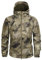 Taktische Militärjacke, warm, Fleece, lange Ärmel, mit Kapuze, Camouflage, wasserdicht, für Camping, Jagd, Angeln, Outdoor, Jacke mit Kapuze Gr. XL, Camouflage Khaki