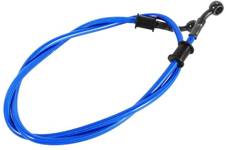50cm Manguera de aceite para motocicleta de 120cm, tubo de línea de embrague de freno de acero trenzado colorido(600mm-Azul)