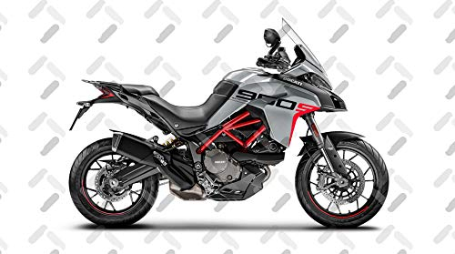 Motorrad Fairing Stickers KIT Ducati MULTISTRADA 950 S Grand Tour Style FS-MULTI-950S (Glossy Gray)
