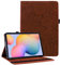 Succtop Custodia Galaxy Tab S6 Lite 10.4 Flip Portafoglio Custodia Cover Supporto Tablet Cover Case con Portapenne Samsung Galaxy Tab 6 Lite 2020 SM-P610/SM-P615 Mandala Flower Emboess Marrone