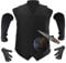 Stab-Resistant Clothing Adjustable Fish Scales Liner Tactical Vest Knife-Proof Vest Adult for Men Women Chest Protection (Contain Gloves, Arm Sleeve)