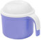 HEALLILY Denture Cups with Strainer Denture Bath Box False Teeth Container Denture Brush Retainer Case for Denture Cleaning Store (Blue)