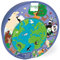 Konturpuzzle für Kinder, Mini Shape Puzzle Welt, 45 Teile