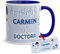 Kembilove Taza Doctora – Tazas de café personalizadas – Tazas profesiones – Taza Café Aquí Bebe una Doctora – Tazas personalizadas con nombre – Tazas navideñas originales