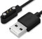OcioDual 55cm USB Magnetisches Ladekabel Schwarz Kompatibel mit Smartwatch Agptek LW11, K10/K11, Ticwatch CXB01/GTX Fitness, Yamay SW022, Xiaomi Mi Imilab KW66, Haylou Solar LS05/RT LS05S
