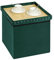 Bonlife Velvet Ottoman with Storage,Large Storage Boxes with Lids,Folding Coffee Table Ottoman Seat,Footstool for Living Room,Green,40x40x40cm