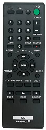 RM-ASU100 Replacement Remote Control Commander fit for Sony CDP-CE500 CDPCE500 CDP CE500 5-Disc CD Changer Compact Disc Player