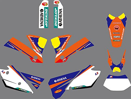 MXP Grafica dirt bike EXC sticker Graphic kit Compatibile con KTM EXC EXC-F 125 250 300 450 525 2004 Full Graphics Decalcomanie Adesivi