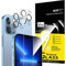 NEW'C 4 Pack, 2 Pack for iPhone 13 Pro Max Screen Protector + 2 Pack Camera Lens Protector, Sensor Protection,Case Friendly Tempered Glass Film