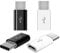 iZhuoKe 4 Pièces Adaptateur USB Type C Male vers Micro USB Femelle Connecteur, pour P20/30 Autres Smartphones(Noir+Blanche)