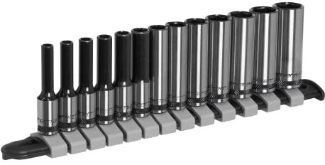 Sealey Premier Black 13pc 1/4 Sq Drive Deep Socket Set - AK7991