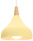 iDEGU Lustre Suspension Rétro Suspension Luminaire Moderne Style Goutte Chapeau Plafonnier E27 Métal Lampe Suspension pour Chambre Salle à Manger Cuisine, Ø 20CM (Jaune Clair 1 Pack)