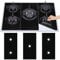 Keyohome 3Pcs Plaque de Cuisson à Gaz Protection en Téflon, Tapis de Cuisinière à Gaziniere Gaz Réutilisables, Protection d'écran Anti-adhésif, Nettoyage Rapide