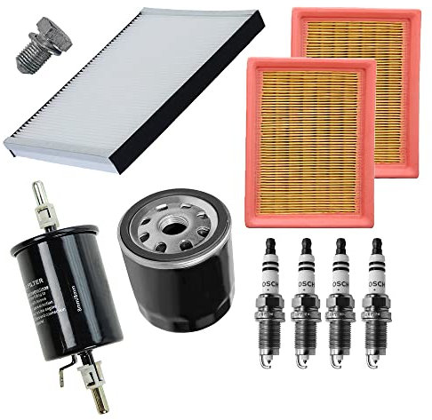ATEC Germany Inspektionspaket Filterset 2x Luftfilter, 1x Innenraumfilter, 1x Ölfilter, 1x Kraftstofffilter, 4x Zündkerze, Kompatibel mit SEAT AROSA (6H1), VW LUPO I (6X1, 6E1), POLO (6N2)(6V2)(6V5)