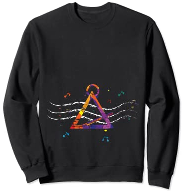 Musikinstrument, Musikliebhaber, Musiklehrer, Triangel Sweatshirt