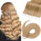 TESS Tape Extensions Echthaar #27 Honigblond 45 cm Echthaar Haarverlängerung 20 Stücke Glatt Remy Tape in Hair Extensions für Haarverdichtung (20 Tressen #27(Honigblond))