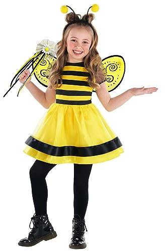 Morph Déguisement Abeille Enfant, Costume Insecte Fille, Tenue Halloween Bébé, S
